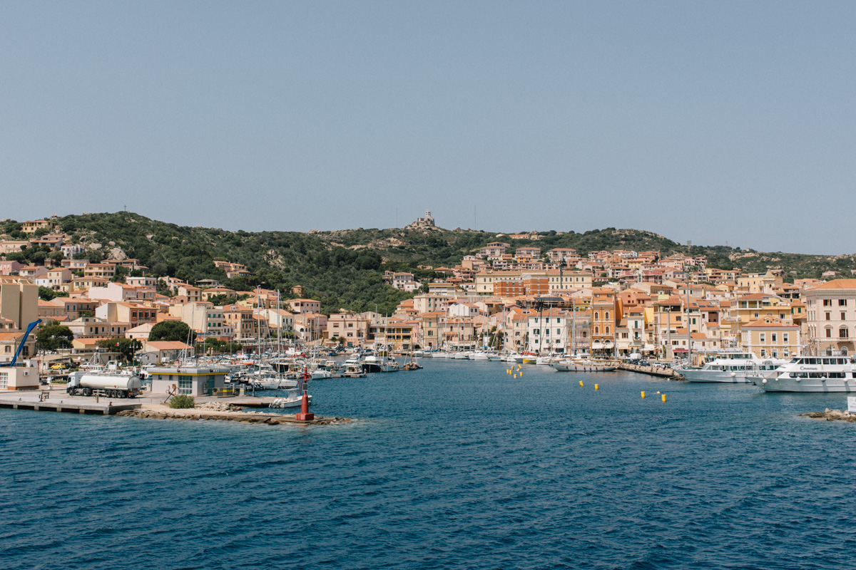 view of la maddalena from the ferru